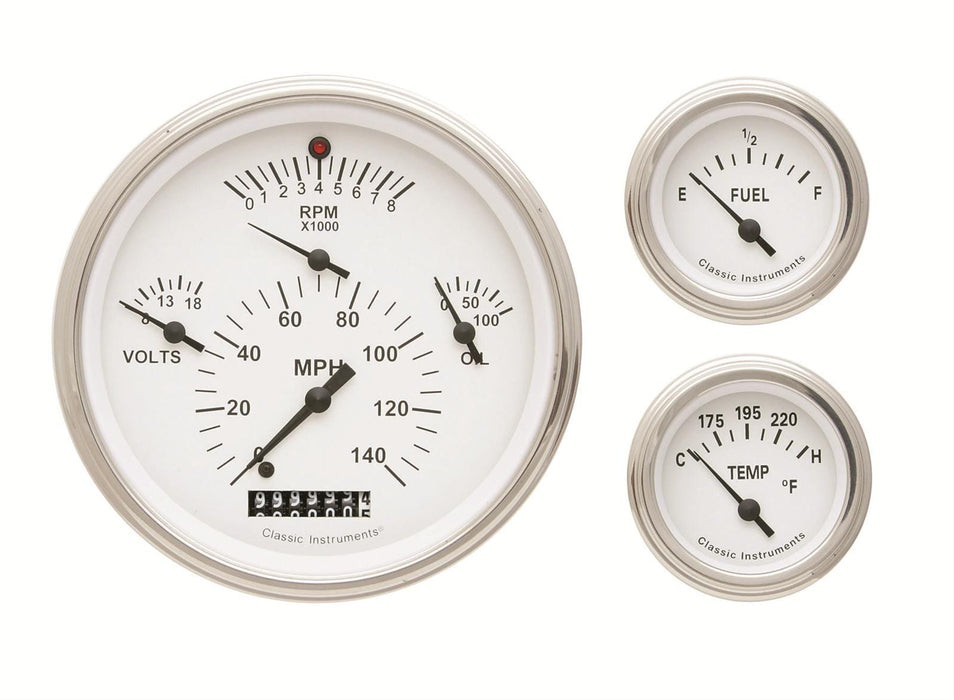 Classic Instruments Classic Instruments 1957 Chevy Package Gauge Sets CH01WSLF Autofit