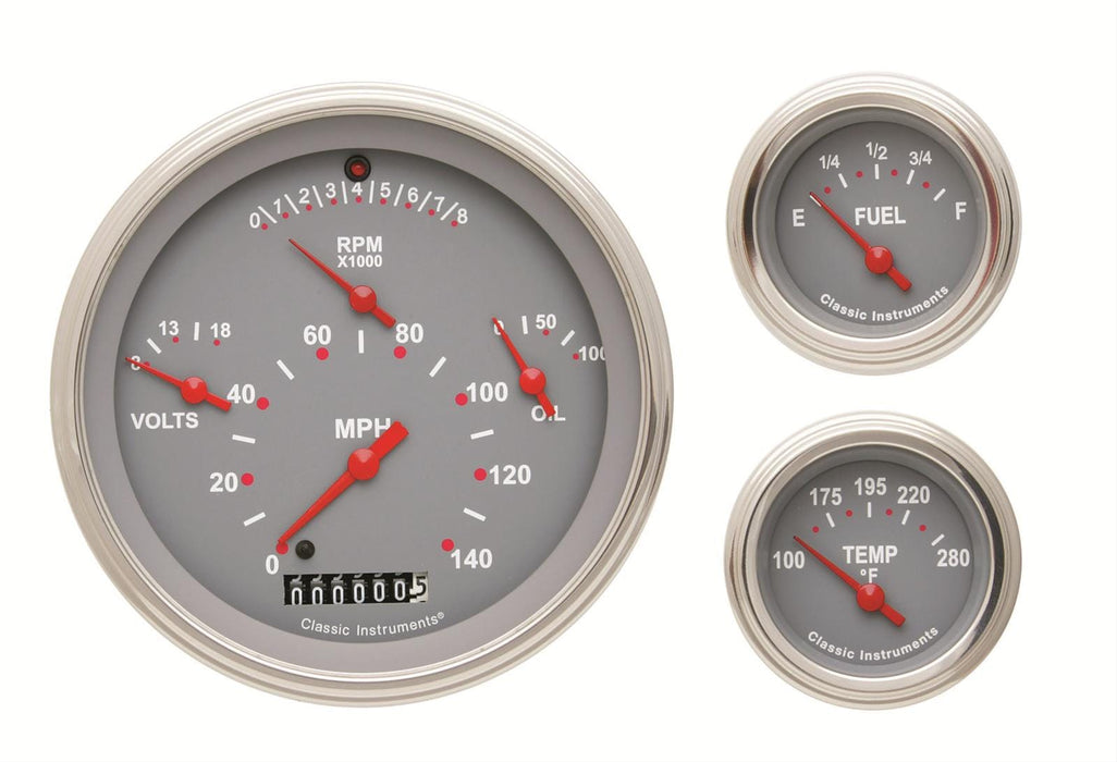 Classic Instruments Classic Instruments 1957 Chevy Package Gauge Sets TE01GSLC Autofit