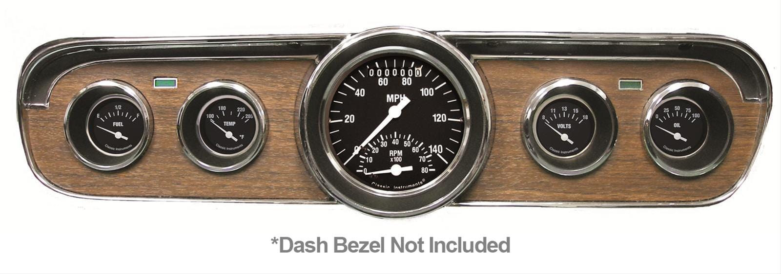 Classic Instruments Classic Instruments 1965-66 Mustang Package Gauge Sets MU65HR35 Autofit