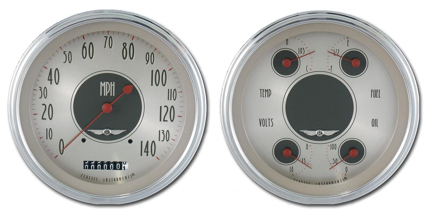 Classic Instruments Classic Instruments All-American Nickel Series Gauge Sets AN52SLC Autofit