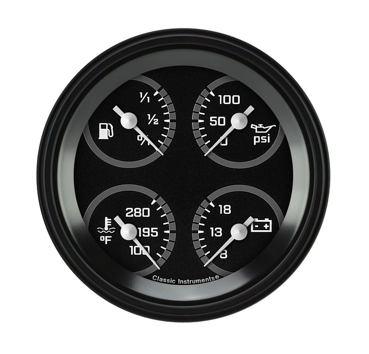 Classic Instruments Classic Instruments Auto Cross Gray Series Gauges AX77GBLF Autofit