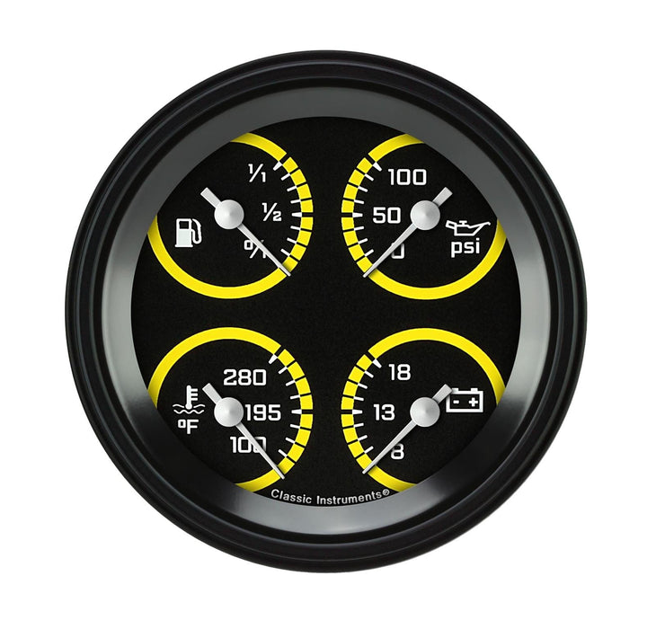Classic Instruments Classic Instruments Auto Cross Gray Series Gauges AX77YBLF Autofit