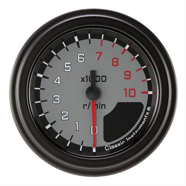 Classic Instruments Classic Instruments Auto Cross Gray Series Tachometers AX183GBLF Autofit