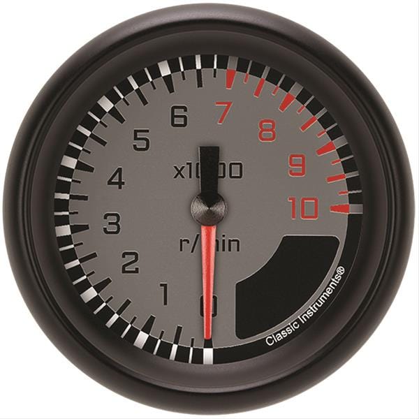 Classic Instruments Classic Instruments Auto Cross Gray Series Tachometers AX383GBPF Autofit