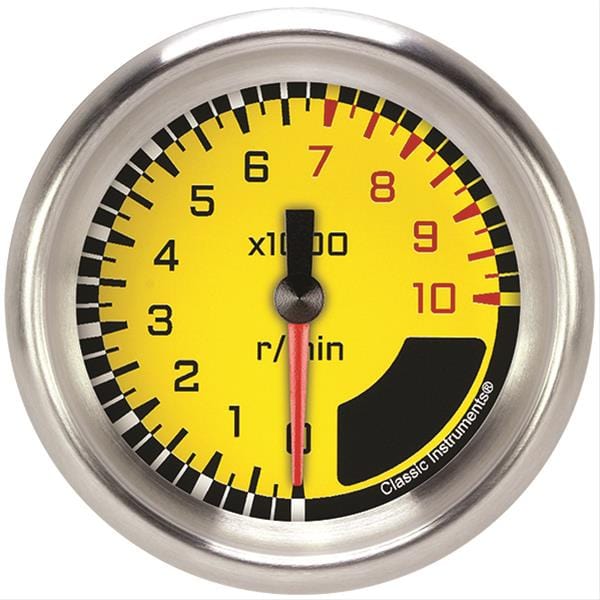 Classic Instruments Classic Instruments Auto Cross Gray Series Tachometers AX383YAPF Autofit
