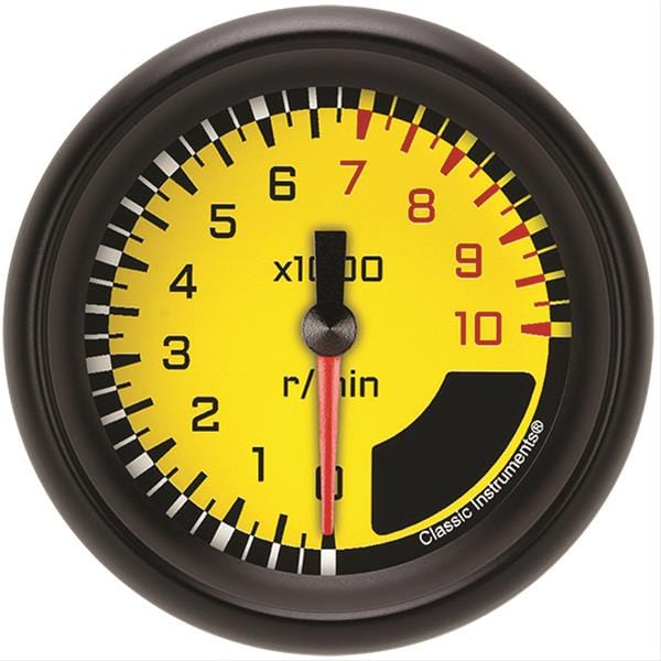 Classic Instruments Classic Instruments Auto Cross Gray Series Tachometers AX383YBPF Autofit