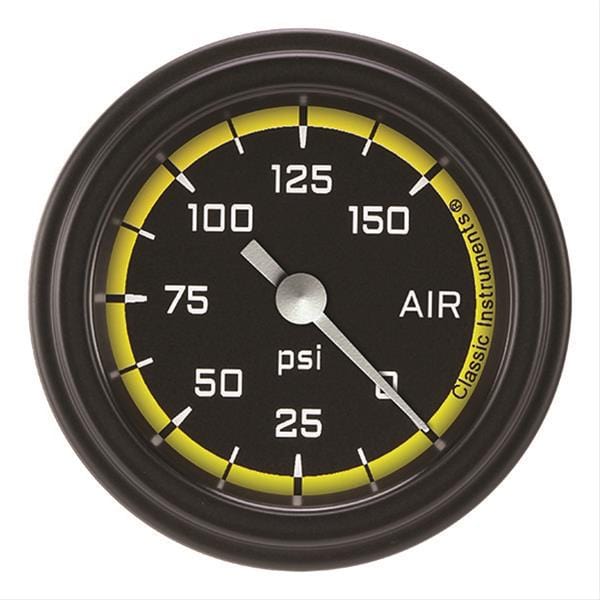 Classic Instruments Classic Instruments Auto Cross Yellow Series Gauges AX118YBLF Autofit