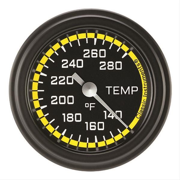 Classic Instruments Classic Instruments Auto Cross Yellow Series Gauges AX126YBLF-02 Autofit