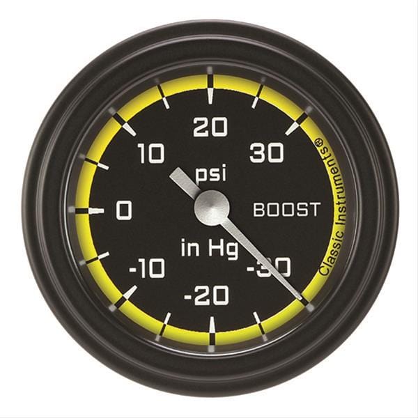 Classic Instruments Classic Instruments Auto Cross Yellow Series Gauges AX141YBLF Autofit