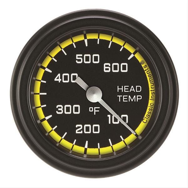 Classic Instruments Classic Instruments Auto Cross Yellow Series Gauges AX197YBLF Autofit
