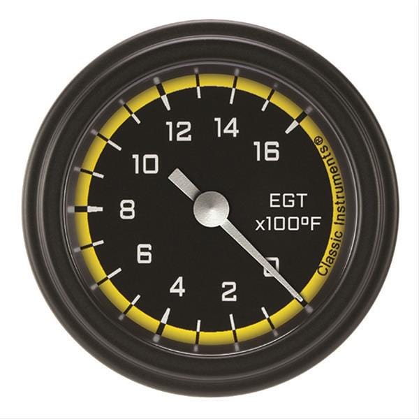 Classic Instruments Classic Instruments Auto Cross Yellow Series Gauges AX198YBLF Autofit