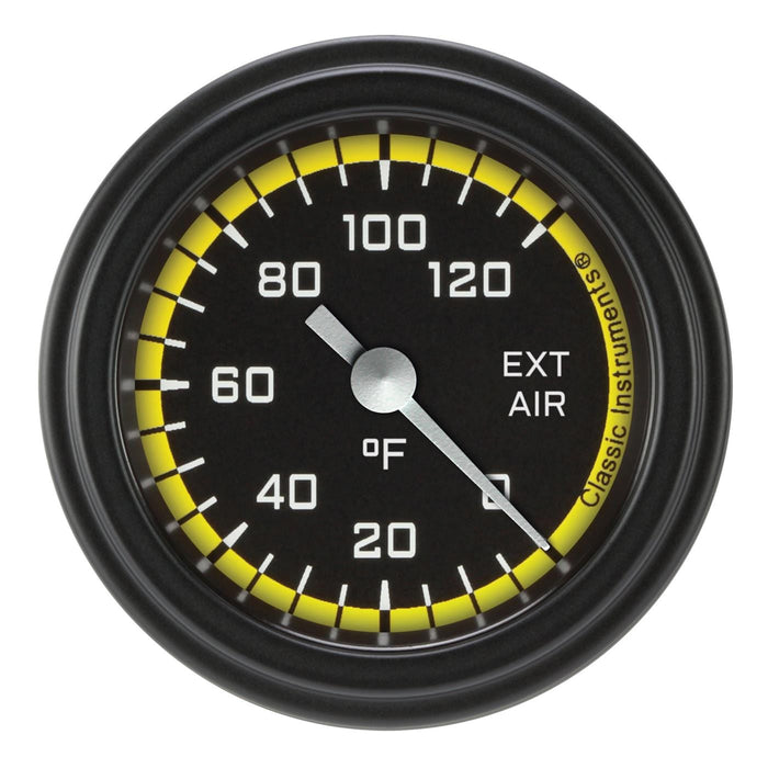 Classic Instruments Classic Instruments Auto Cross Yellow Series Gauges AX199YBLF Autofit