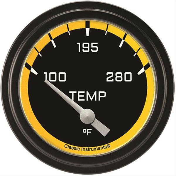 Classic Instruments Classic Instruments Auto Cross Yellow Series Gauges AX226YBLF-08 Autofit