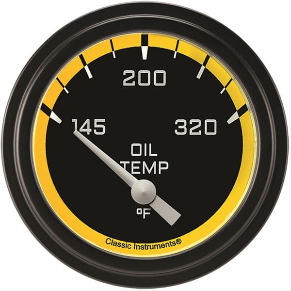 Classic Instruments Classic Instruments Auto Cross Yellow Series Gauges AX228YBLF Autofit