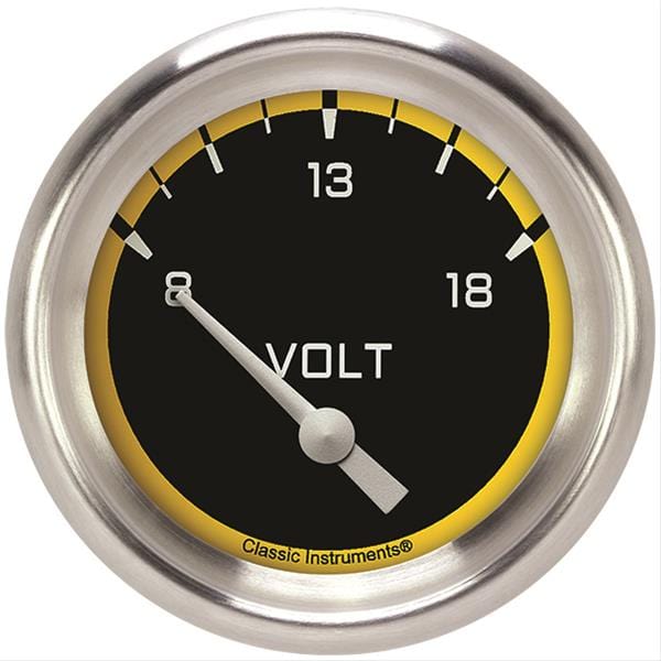 Classic Instruments Classic Instruments Auto Cross Yellow Series Gauges AX230YAPF Autofit