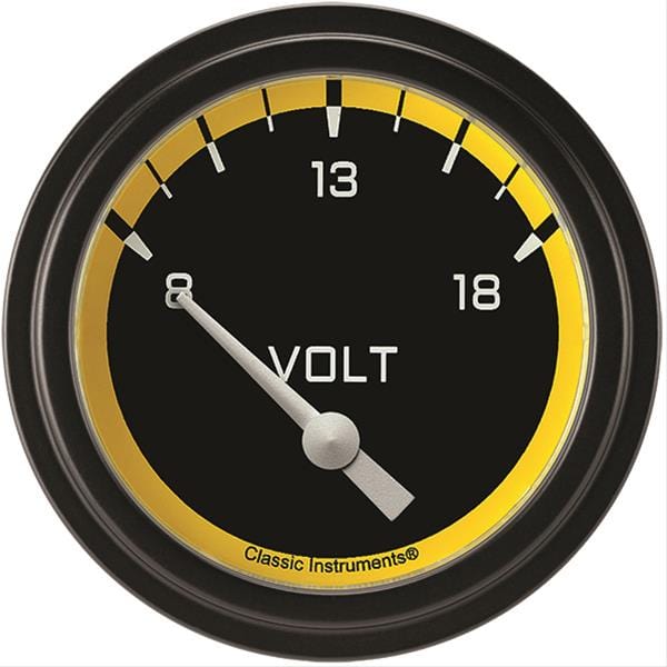 Classic Instruments Classic Instruments Auto Cross Yellow Series Gauges AX230YBLF Autofit