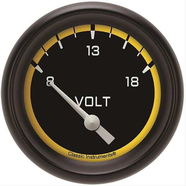 Classic Instruments Classic Instruments Auto Cross Yellow Series Gauges AX230YBPF Autofit