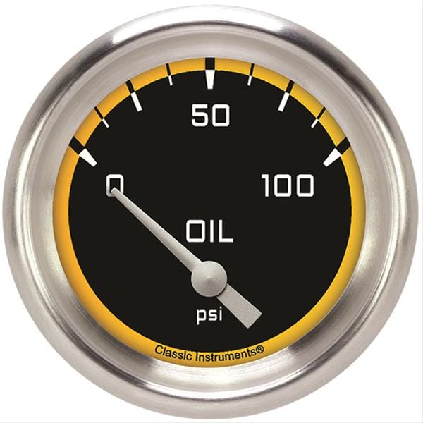 Classic Instruments Classic Instruments Auto Cross Yellow Series Gauges AX281YAPF Autofit