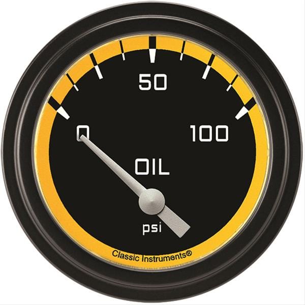 Classic Instruments Classic Instruments Auto Cross Yellow Series Gauges AX281YBLF Autofit