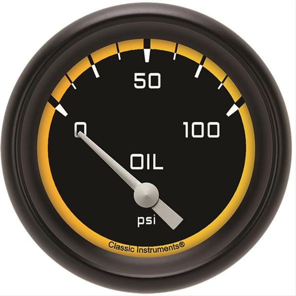 Classic Instruments Classic Instruments Auto Cross Yellow Series Gauges AX281YBPF Autofit