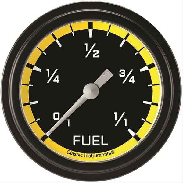 Classic Instruments Classic Instruments Auto Cross Yellow Series Gauges AX309YBLF Autofit