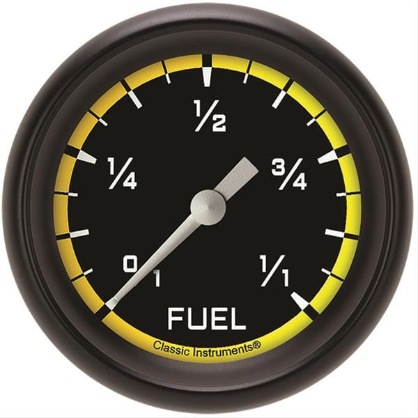 Classic Instruments Classic Instruments Auto Cross Yellow Series Gauges AX309YBPF Autofit