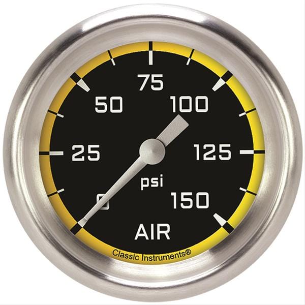 Classic Instruments Classic Instruments Auto Cross Yellow Series Gauges AX318YAPF Autofit