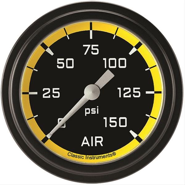 Classic Instruments Classic Instruments Auto Cross Yellow Series Gauges AX318YBLF Autofit