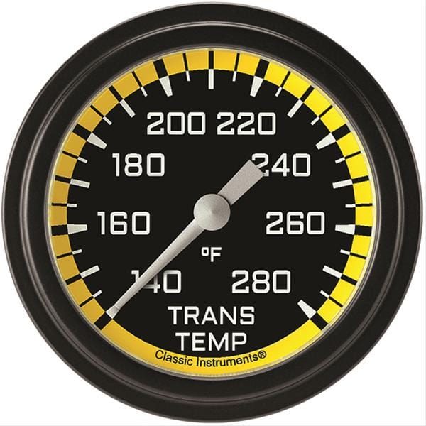 Classic Instruments Classic Instruments Auto Cross Yellow Series Gauges AX327YBLF Autofit
