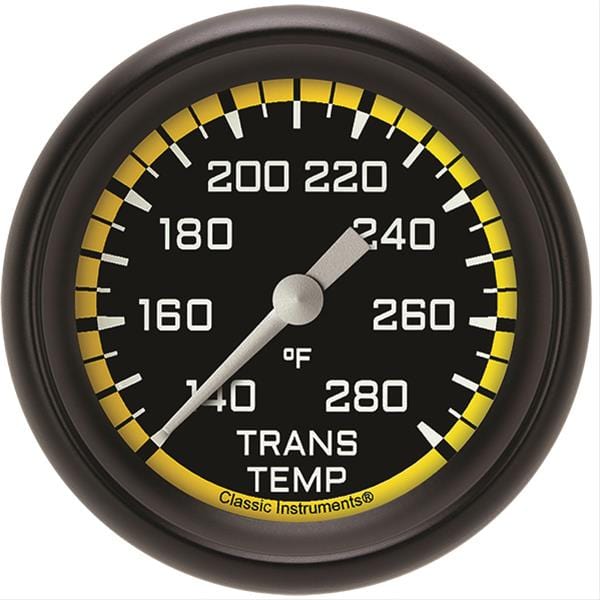 Classic Instruments Classic Instruments Auto Cross Yellow Series Gauges AX327YBPF Autofit