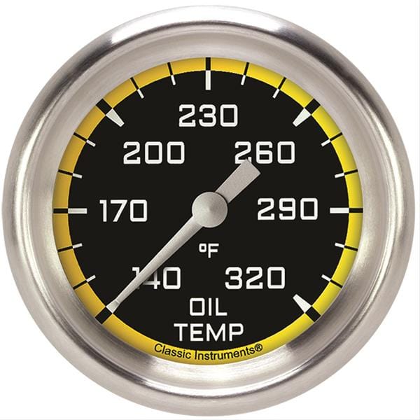 Classic Instruments Classic Instruments Auto Cross Yellow Series Gauges AX328YAPF Autofit