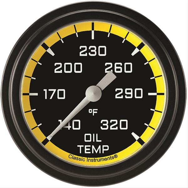 Classic Instruments Classic Instruments Auto Cross Yellow Series Gauges AX328YBLF Autofit