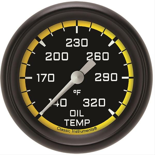 Classic Instruments Classic Instruments Auto Cross Yellow Series Gauges AX328YBPF Autofit