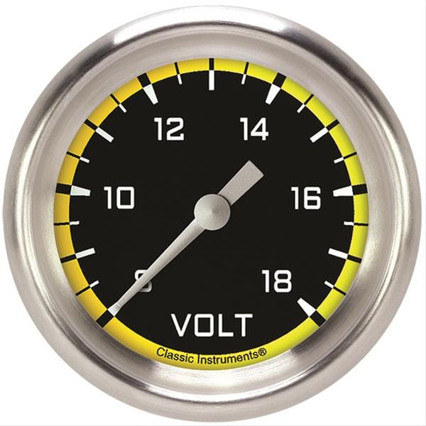 Classic Instruments Classic Instruments Auto Cross Yellow Series Gauges AX330YAPF Autofit