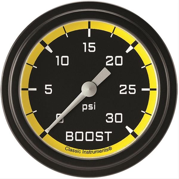 Classic Instruments Classic Instruments Auto Cross Yellow Series Gauges AX342YBLF Autofit