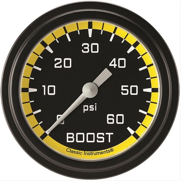 Classic Instruments Classic Instruments Auto Cross Yellow Series Gauges AX343YBLF Autofit