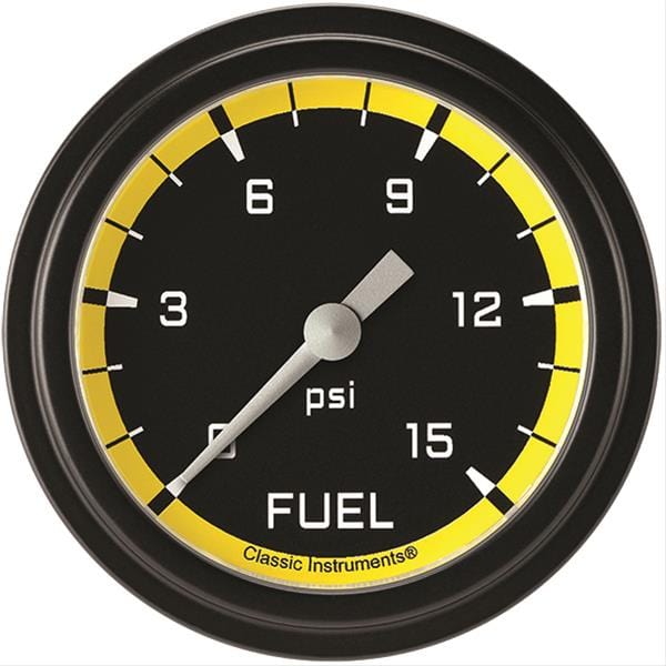 Classic Instruments Classic Instruments Auto Cross Yellow Series Gauges AX345YBLF Autofit