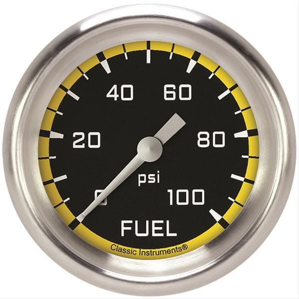 Classic Instruments Classic Instruments Auto Cross Yellow Series Gauges AX346YAPF Autofit
