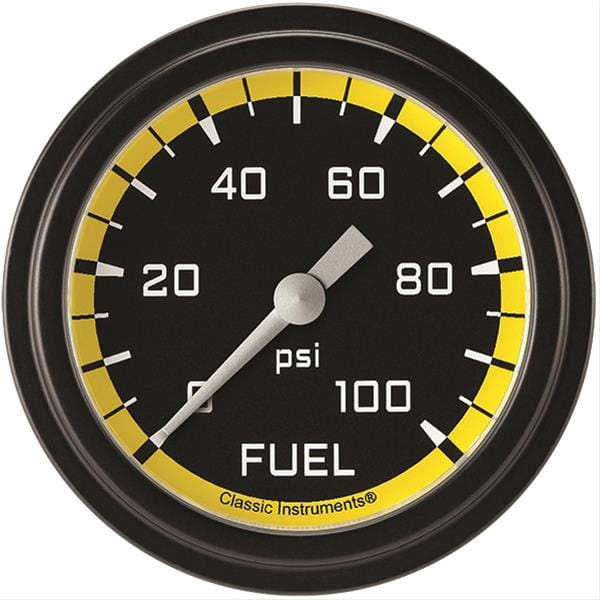 Classic Instruments Classic Instruments Auto Cross Yellow Series Gauges AX346YBLF Autofit