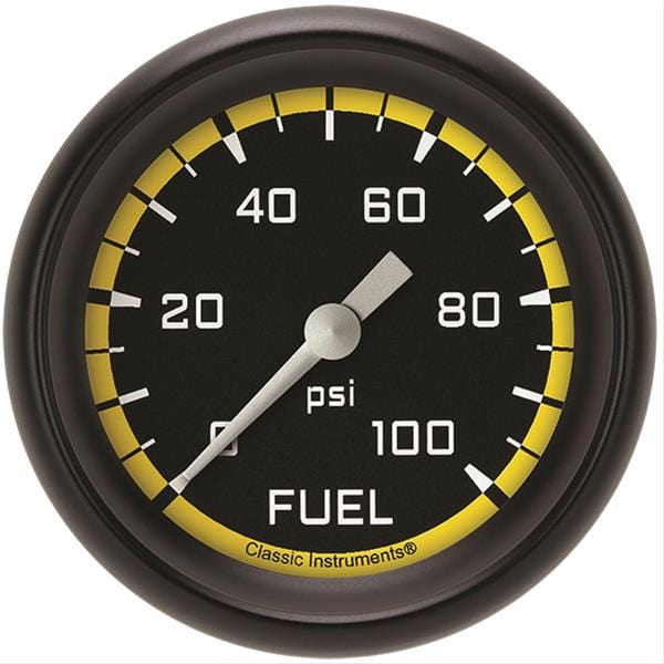 Classic Instruments Classic Instruments Auto Cross Yellow Series Gauges AX346YBPF Autofit