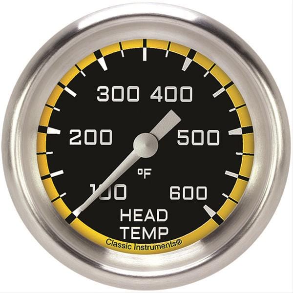 Classic Instruments Classic Instruments Auto Cross Yellow Series Gauges AX397YAPF Autofit