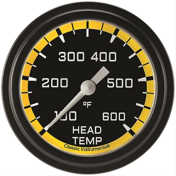Classic Instruments Classic Instruments Auto Cross Yellow Series Gauges AX397YBLF Autofit