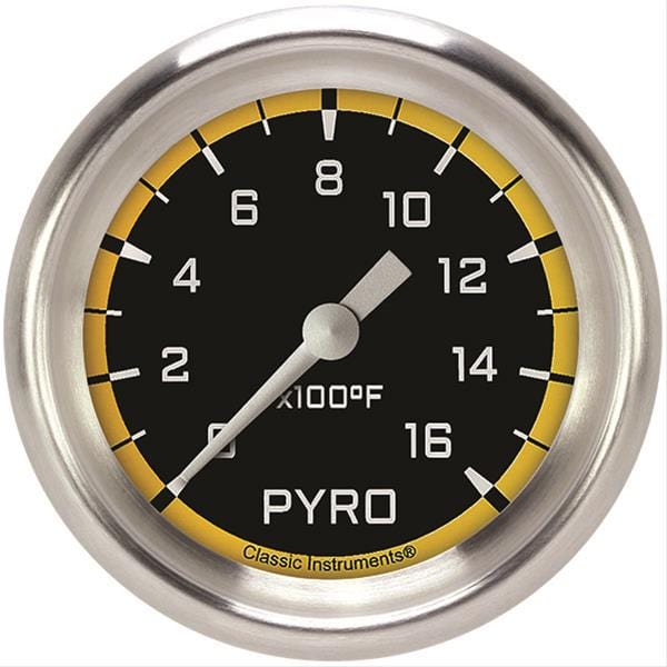 Classic Instruments Classic Instruments Auto Cross Yellow Series Gauges AX398YAPF Autofit