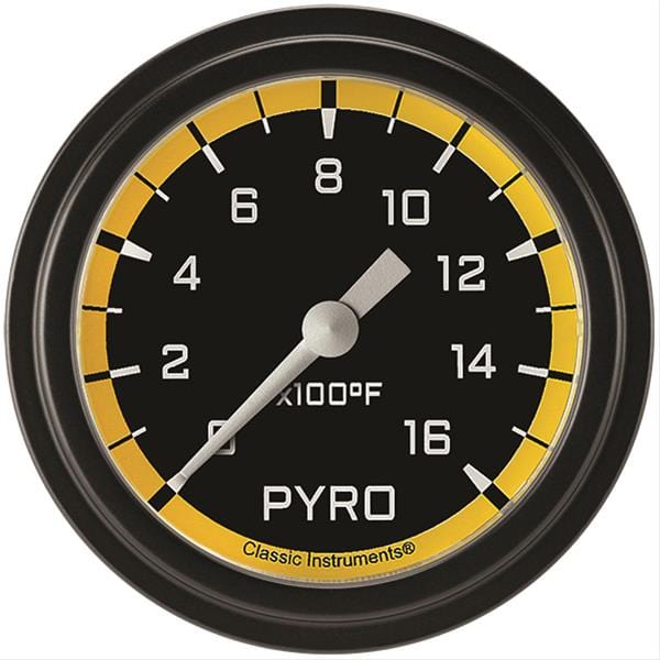 Classic Instruments Classic Instruments Auto Cross Yellow Series Gauges AX398YBLF Autofit