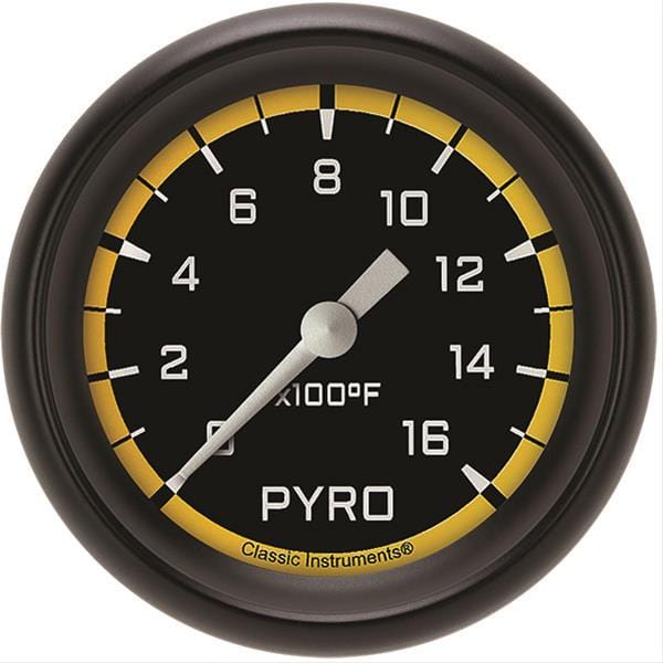 Classic Instruments Classic Instruments Auto Cross Yellow Series Gauges AX398YBPF Autofit