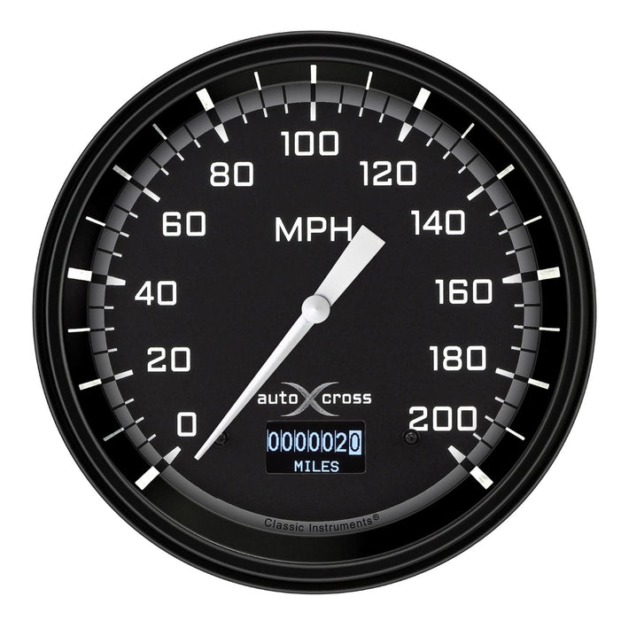 Classic Instruments Classic Instruments Auto Cross Yellow Series Speedometers AX56DGBLF Autofit