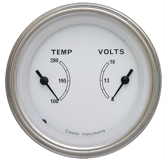 Classic Instruments Classic Instruments Classic White Series Gauge Sets CW74SLF Autofit