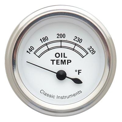 Classic Instruments Classic Instruments Classic White Series Gauges CW28SLC Autofit