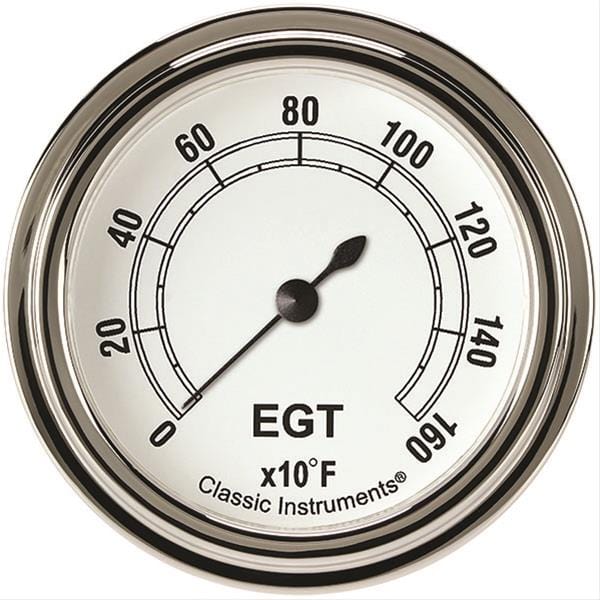 Classic Instruments Classic Instruments Classic White Series Gauges CW398SLF Autofit