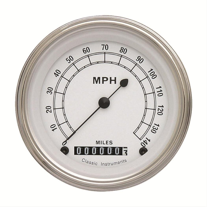 Classic Instruments Classic Instruments Classic White Series Speedometers CW55SLF Autofit